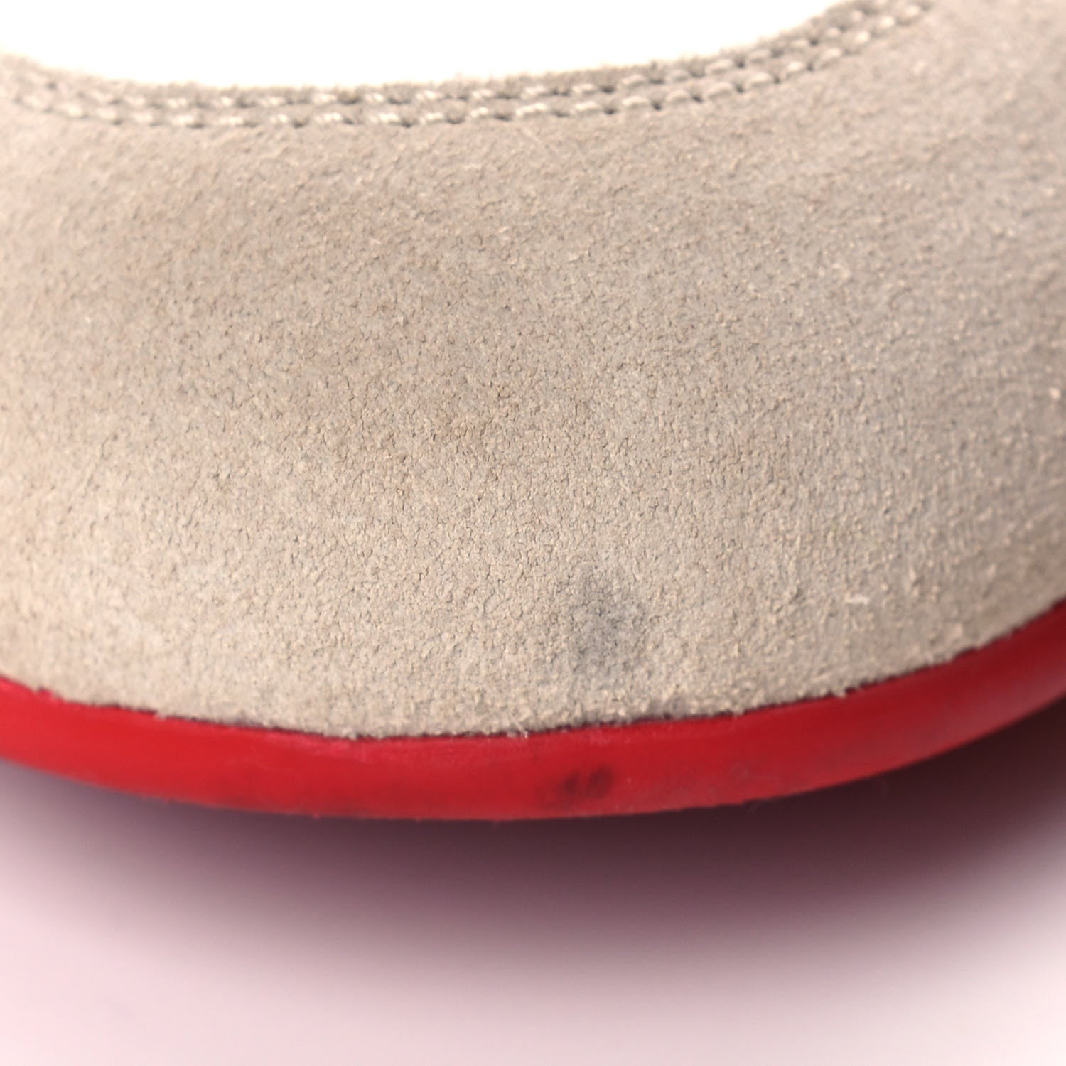 Christian Louboutin Calfskin Suede My K Low Donna Flat Sneakers 40 Bianco 9 of 10