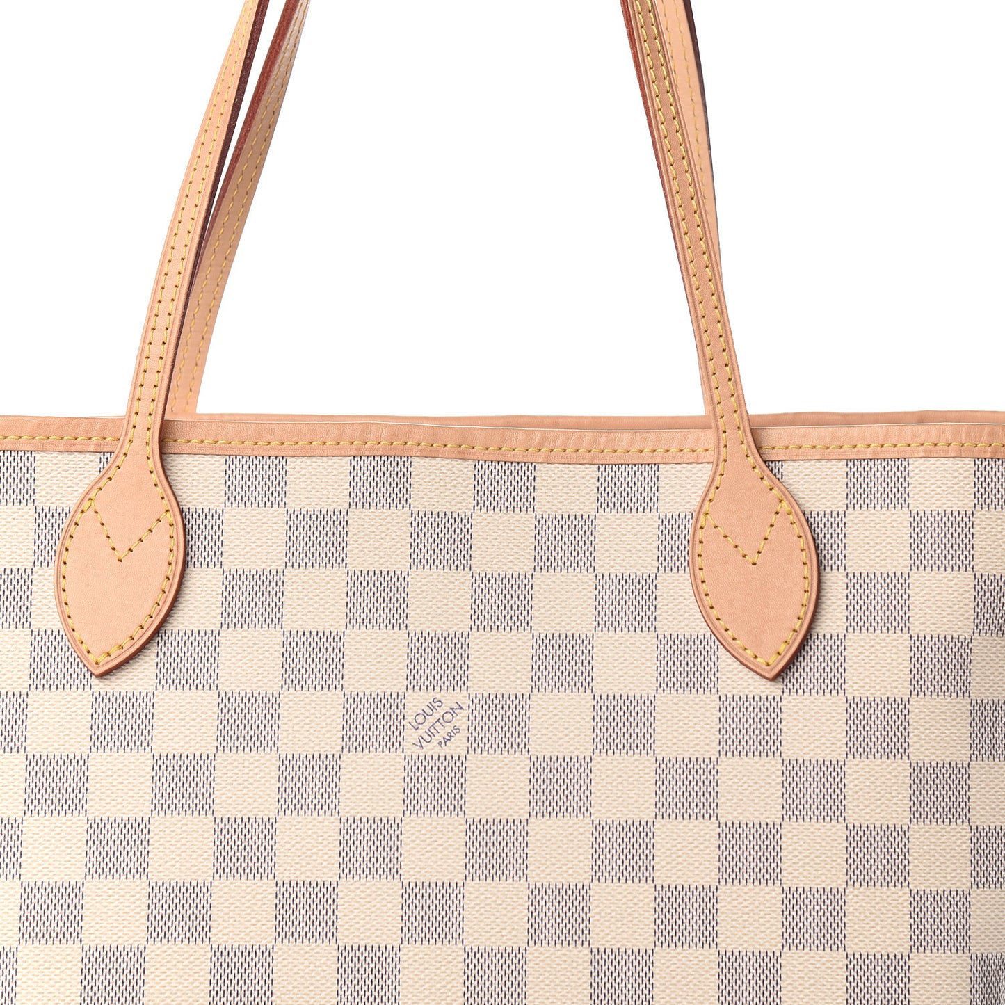 Damier Azur Neo Neverfull MM Rose Ballerine