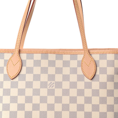 Louis Vuitton Damier Azur Neo Neverfull MM Rose Ballerine 10 of 10