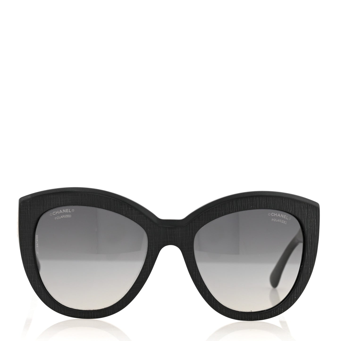 Tweed Effect CC Polarized Butterfly Signature Sunglasses 5332 Black