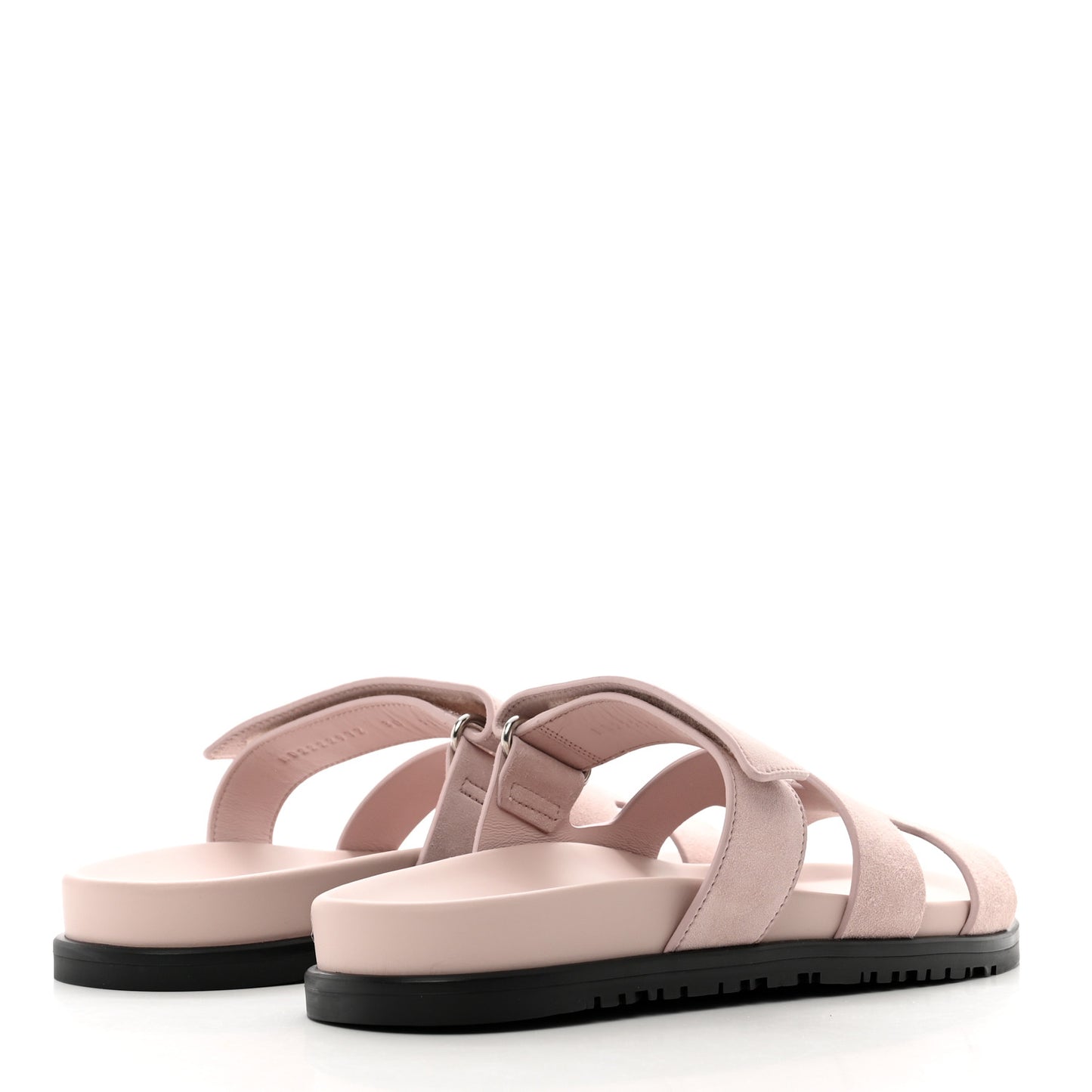 Suede Goatskin Womens Chypre Sandals 38 Rose Perle