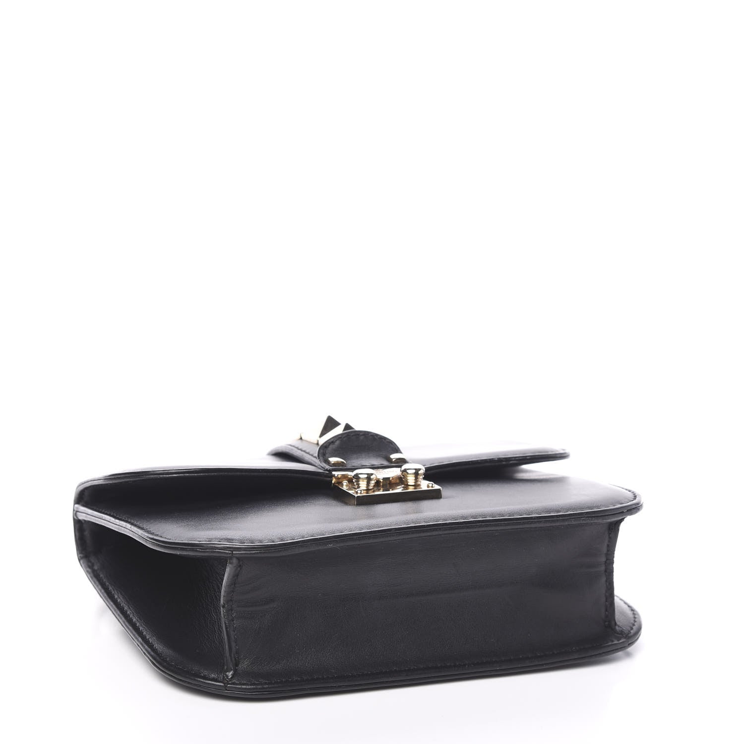 Valentino Garavani Vitello Small Glam Lock Rockstud Flap Black 3 of 8