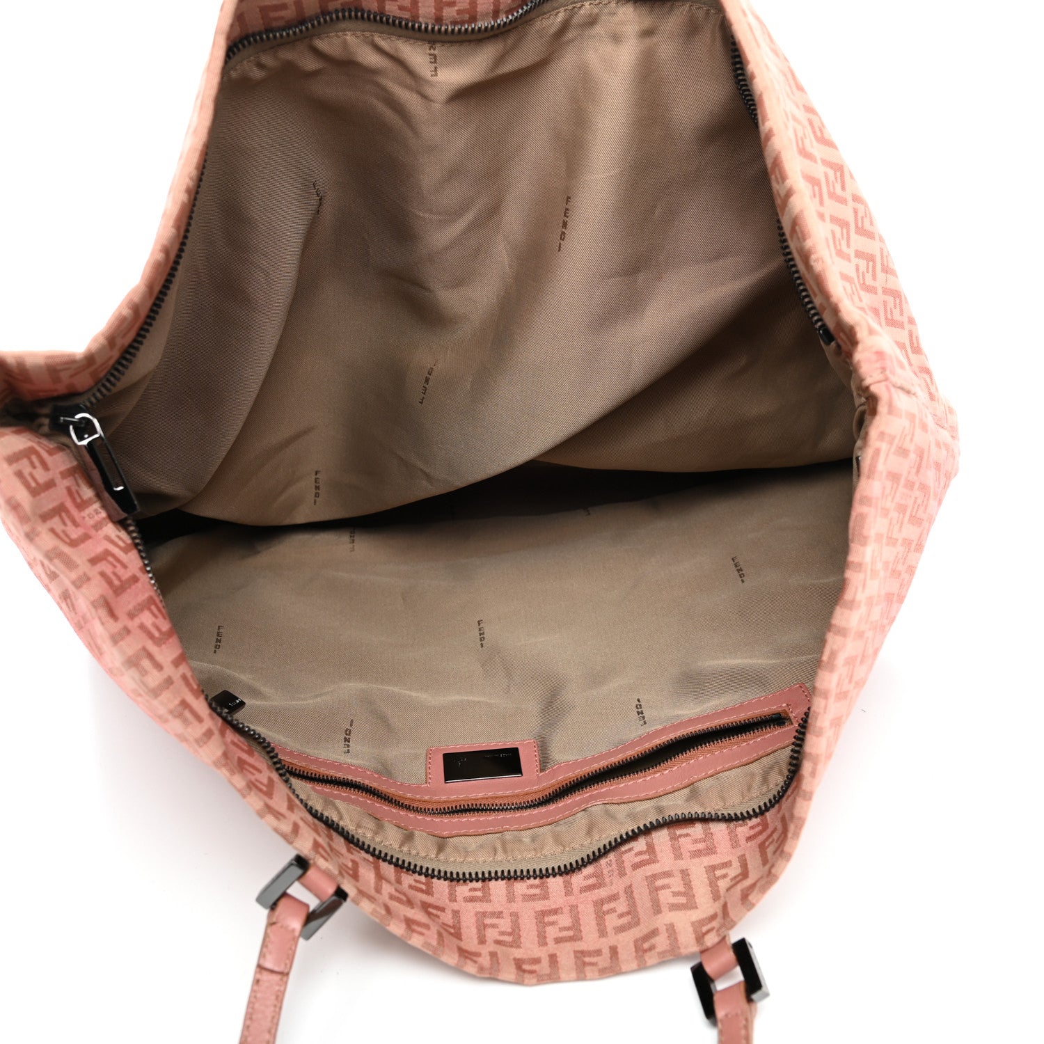 Fendi Zucchino Shopper Tote Pink 5 of 10