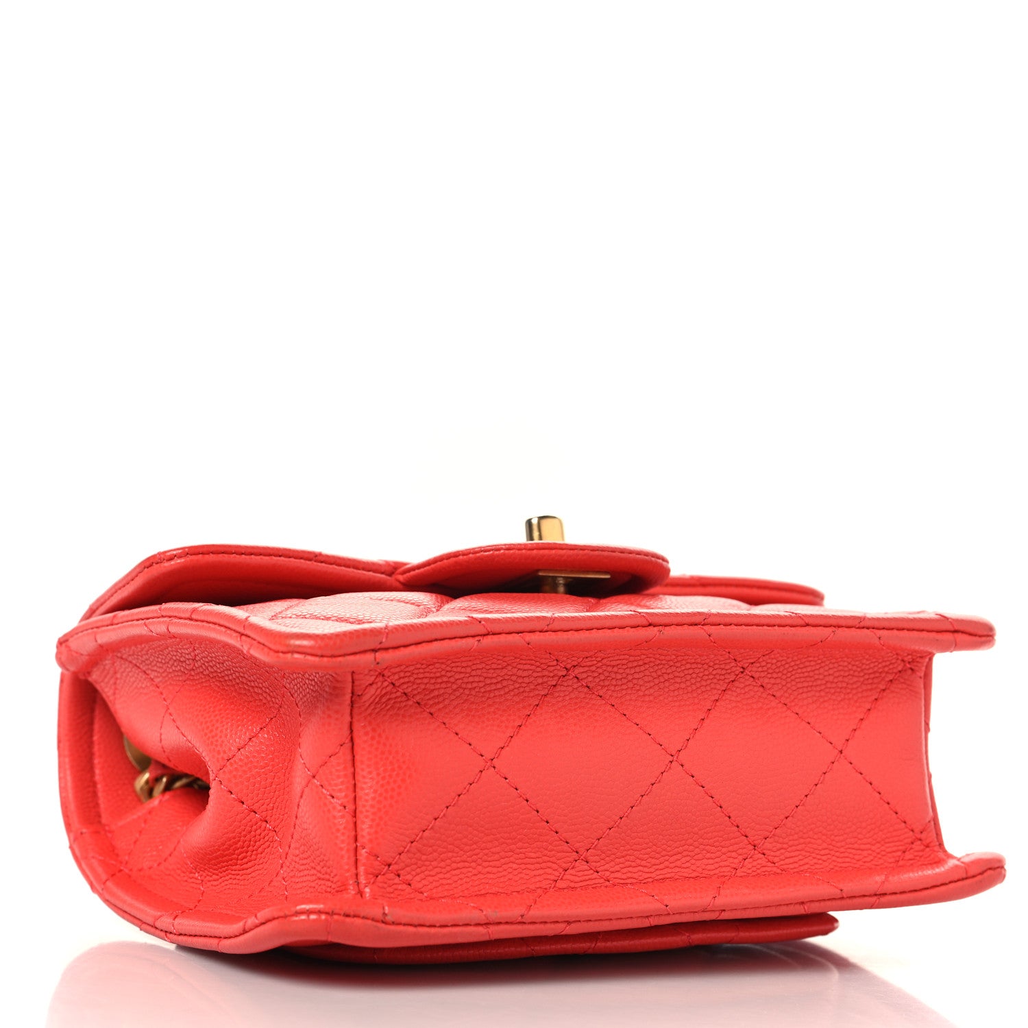 Chanel Caviar Quilted Mini Sweet Classic Flap Red 4 of 11