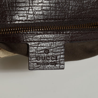 Gucci Monogram Horsebit Chain Flap Shoulder Bag Brown 5 of 6