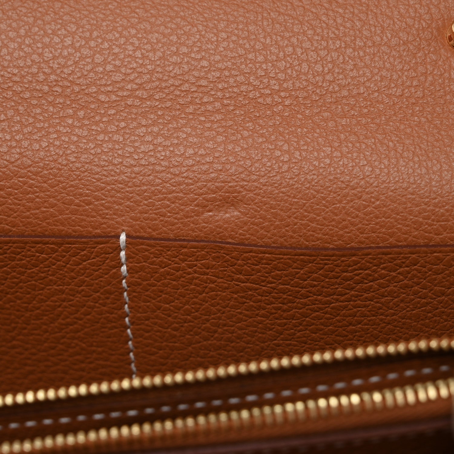 Hermes Evercolor Kelly Wallet To Go Gold 11 of 14