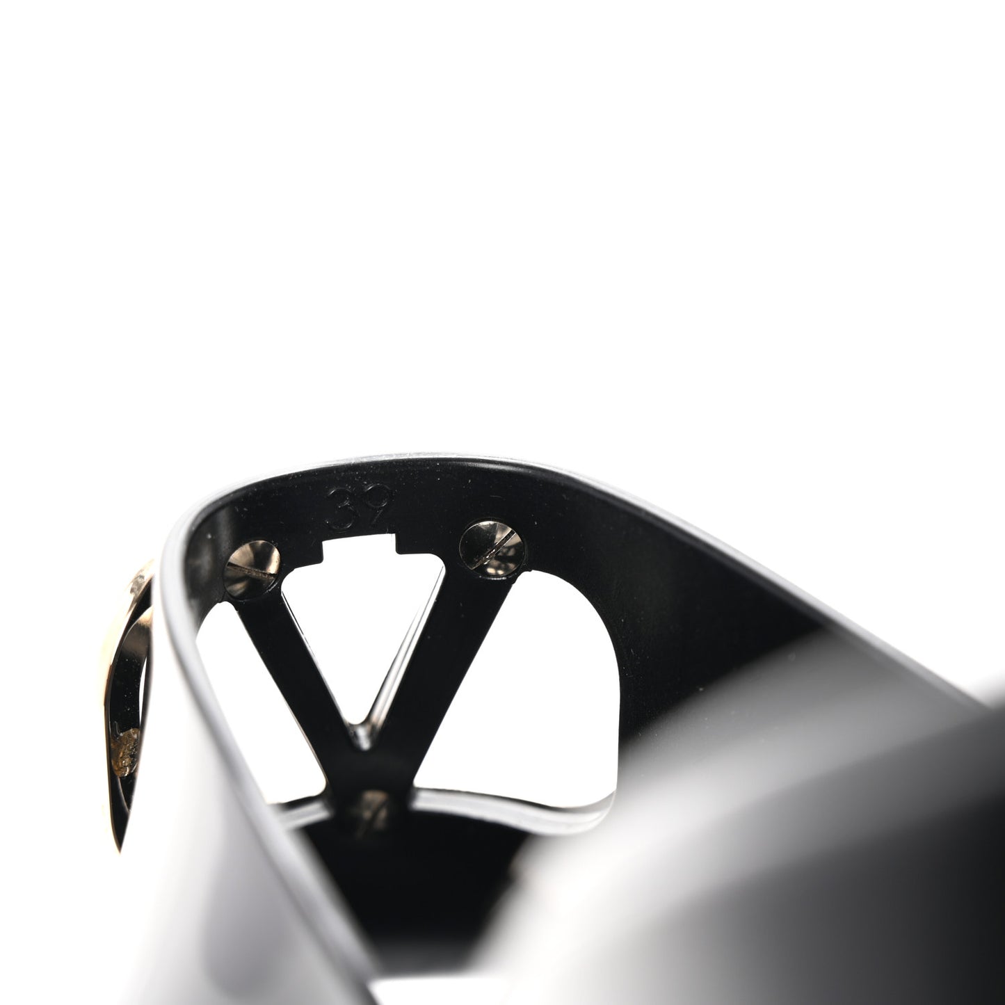 Rubber VLogo PM Platform Slide Sandals 39 Black