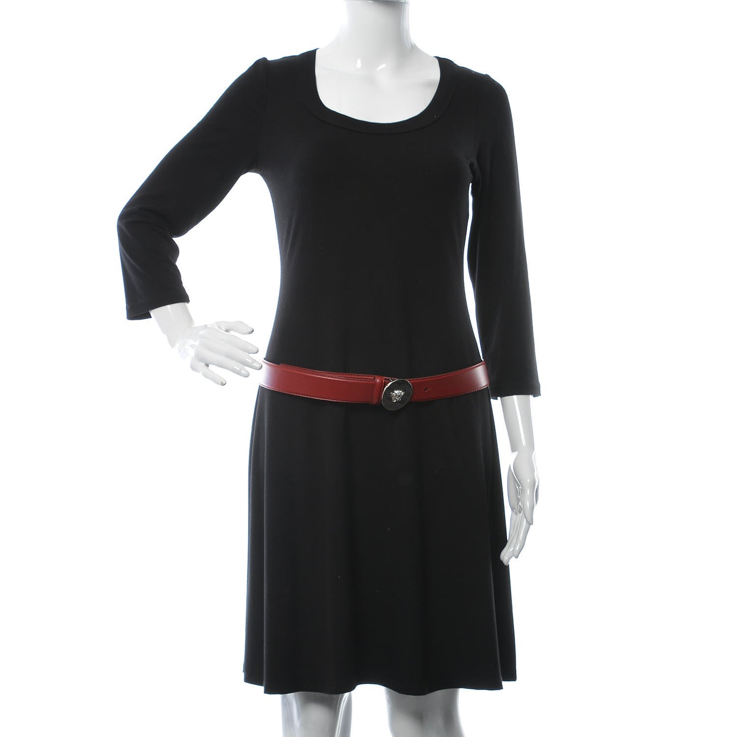 Calfskin Palazzo Medusa Belt 90 36 Red