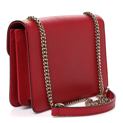 Gucci Dollar Calfskin Small Interlocking G Shoulder Bag Red 3 of 11