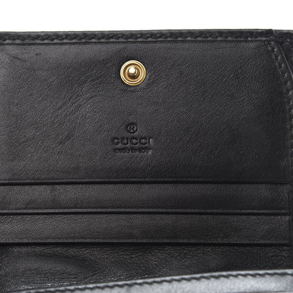 Gucci Calfskin Matelasse GG Marmont Card Case Wallet Black 6 of 9