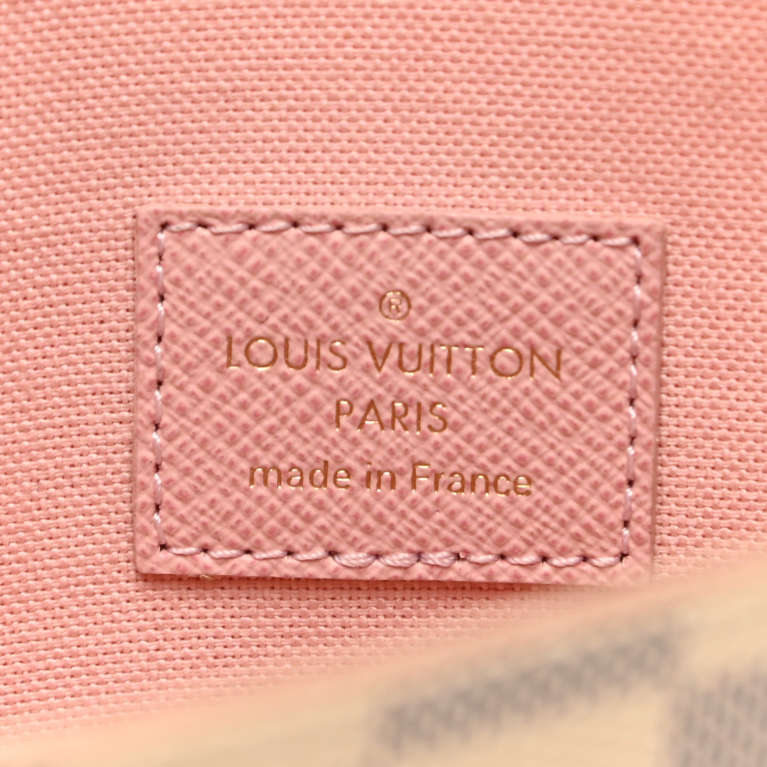 Louis Vuitton Damier Azur Pochette Felicie Chain Wallet Rose Ballerine 6 of 10