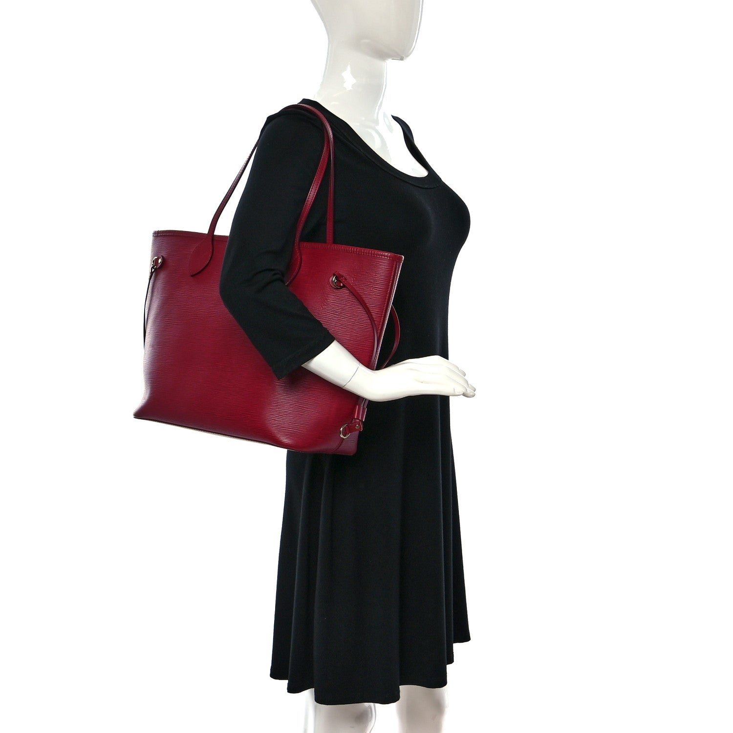 Louis Vuitton Epi Neverfull MM Fuchsia 2 of 10