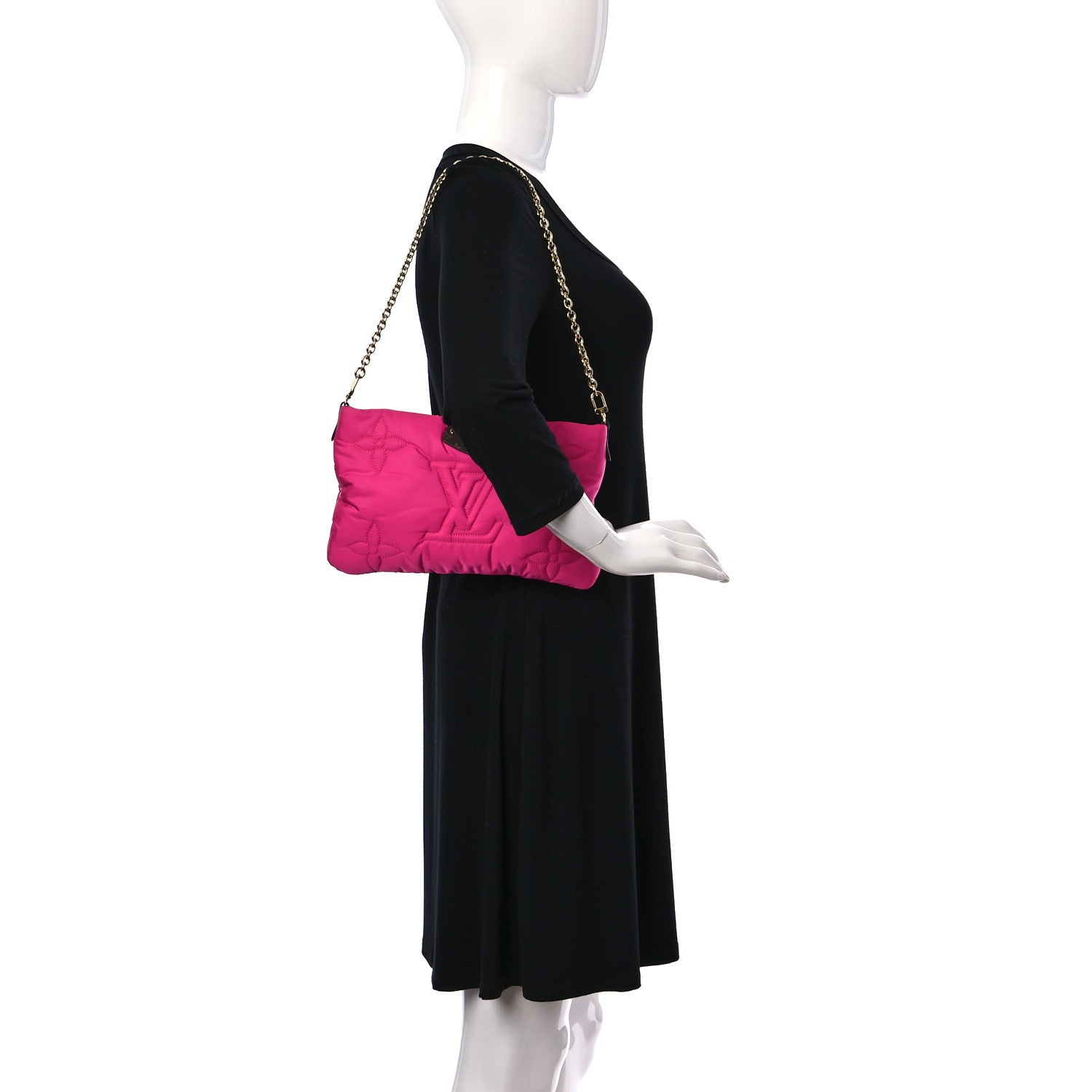 Louis Vuitton Econyl Monogram Pillow Maxi Multi Pochette Accessories Mini Pochette Fuchsia 2 of 8