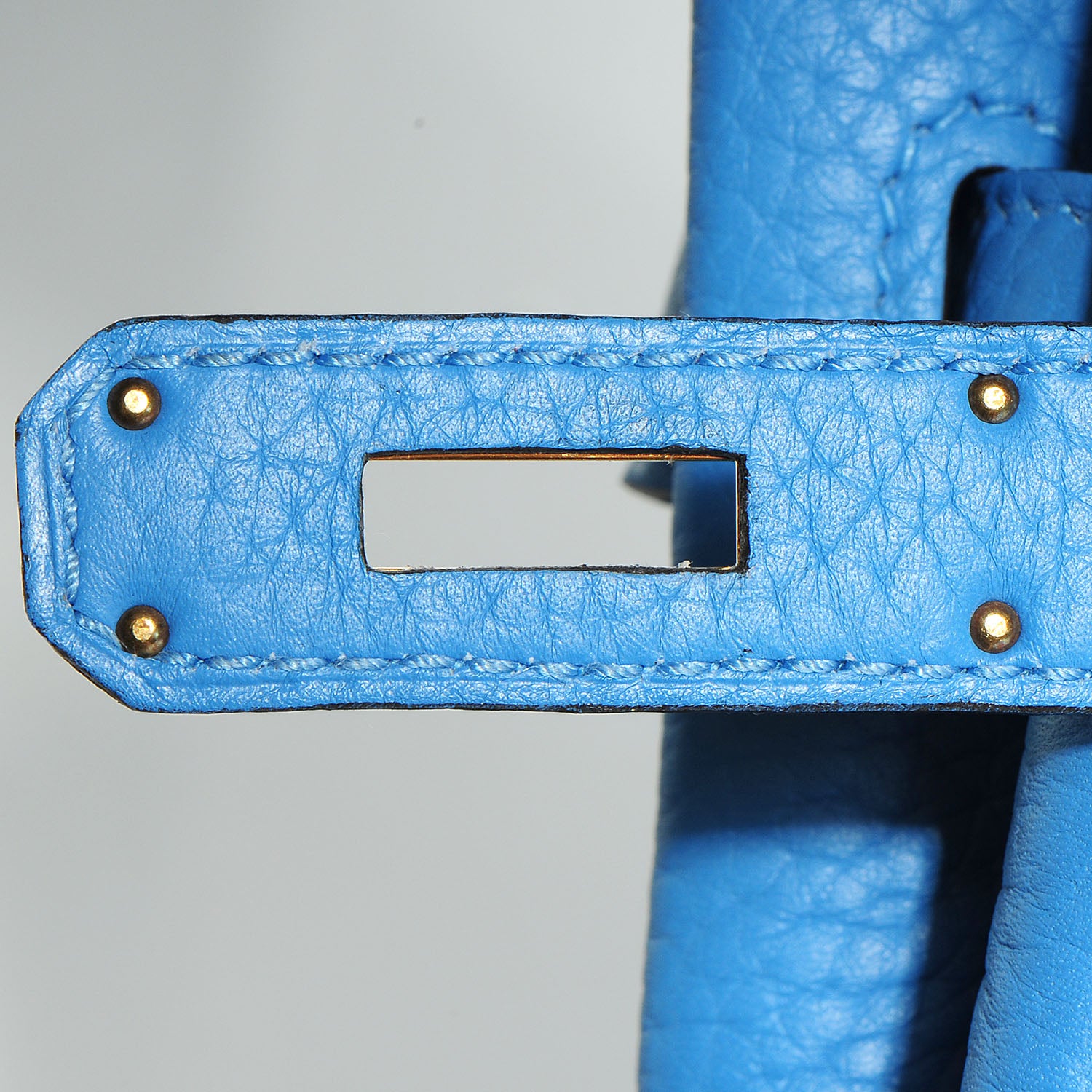 Hermes Taurillon Clemence Birkin 35 Bleu Paradis 7 of 26