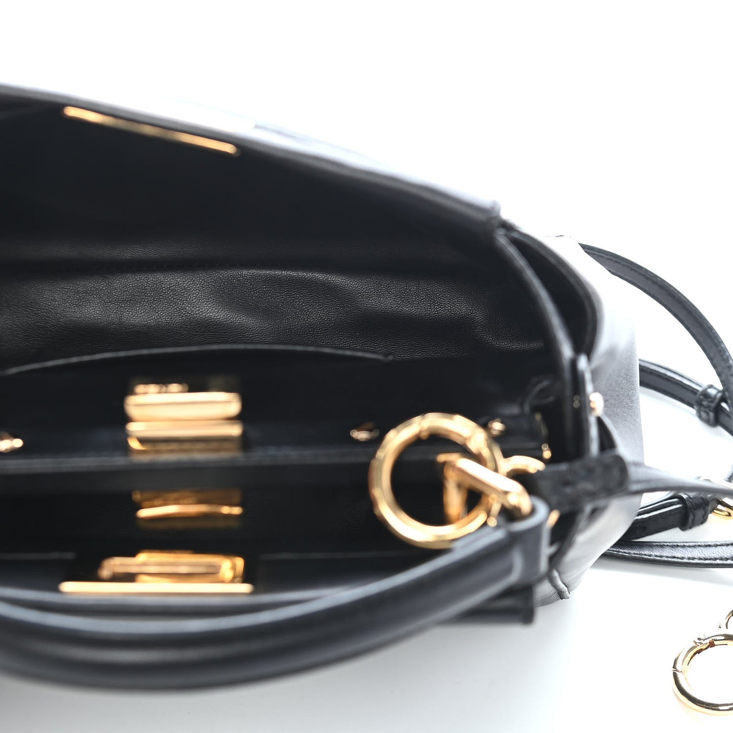 Nappa Mini Peekaboo Iconic Satchel Black