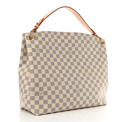 Louis Vuitton Damier Azur Graceful MM Rose Ballerine 3 of 11