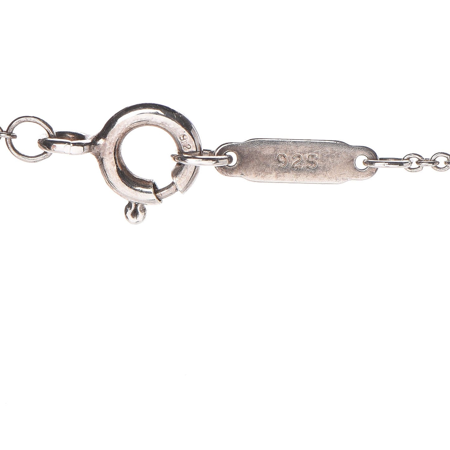 Sterling Silver Oval Key Pendant Necklace