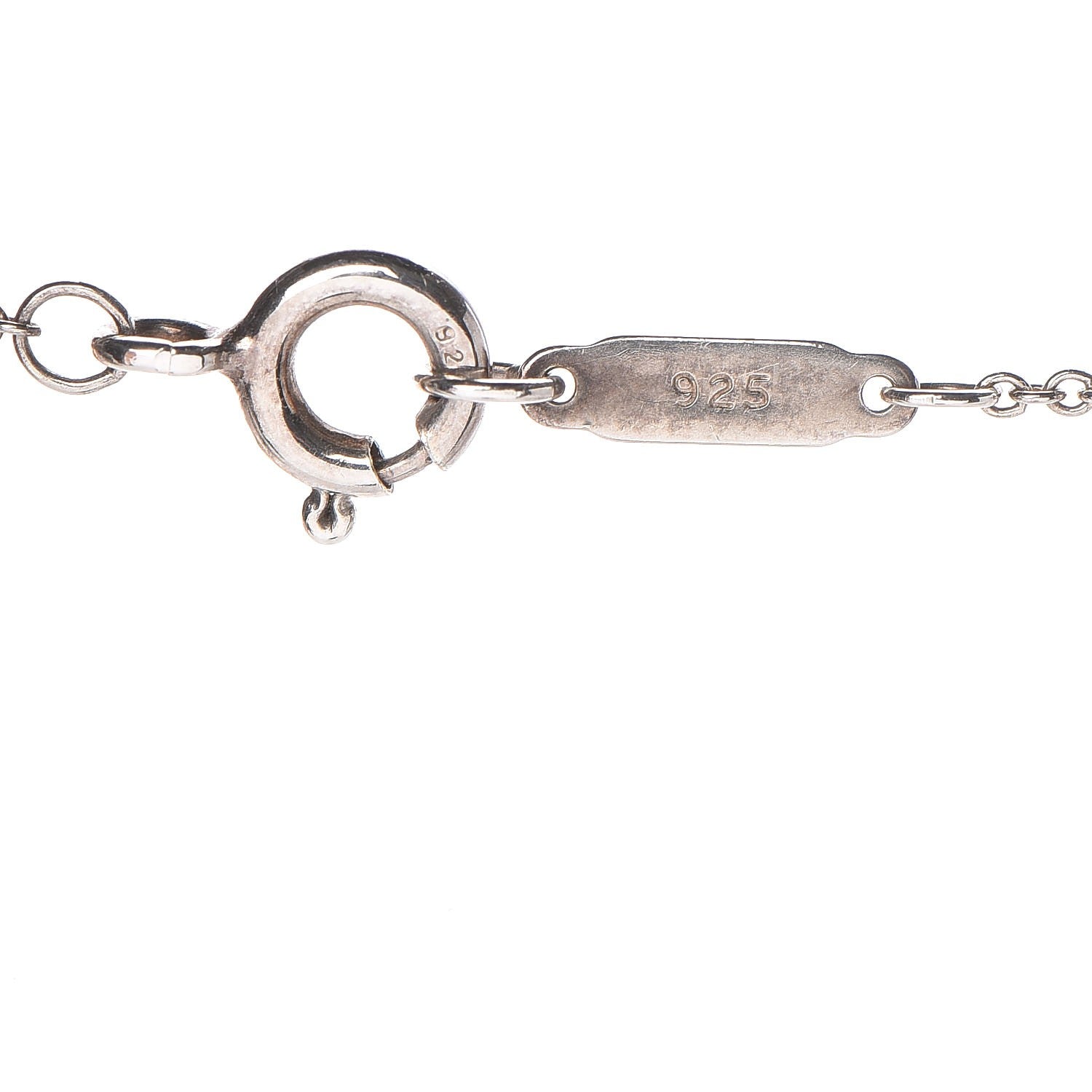 Tiffany Sterling Silver Oval Key Pendant Necklace 7 of 7