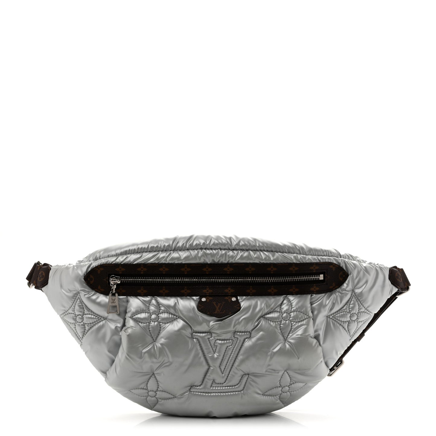 Econyl Monogram Pillow Bumbag Silver