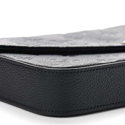 Louis Vuitton Empreinte Pochette Felicie Chain Wallet Black 6 of 11