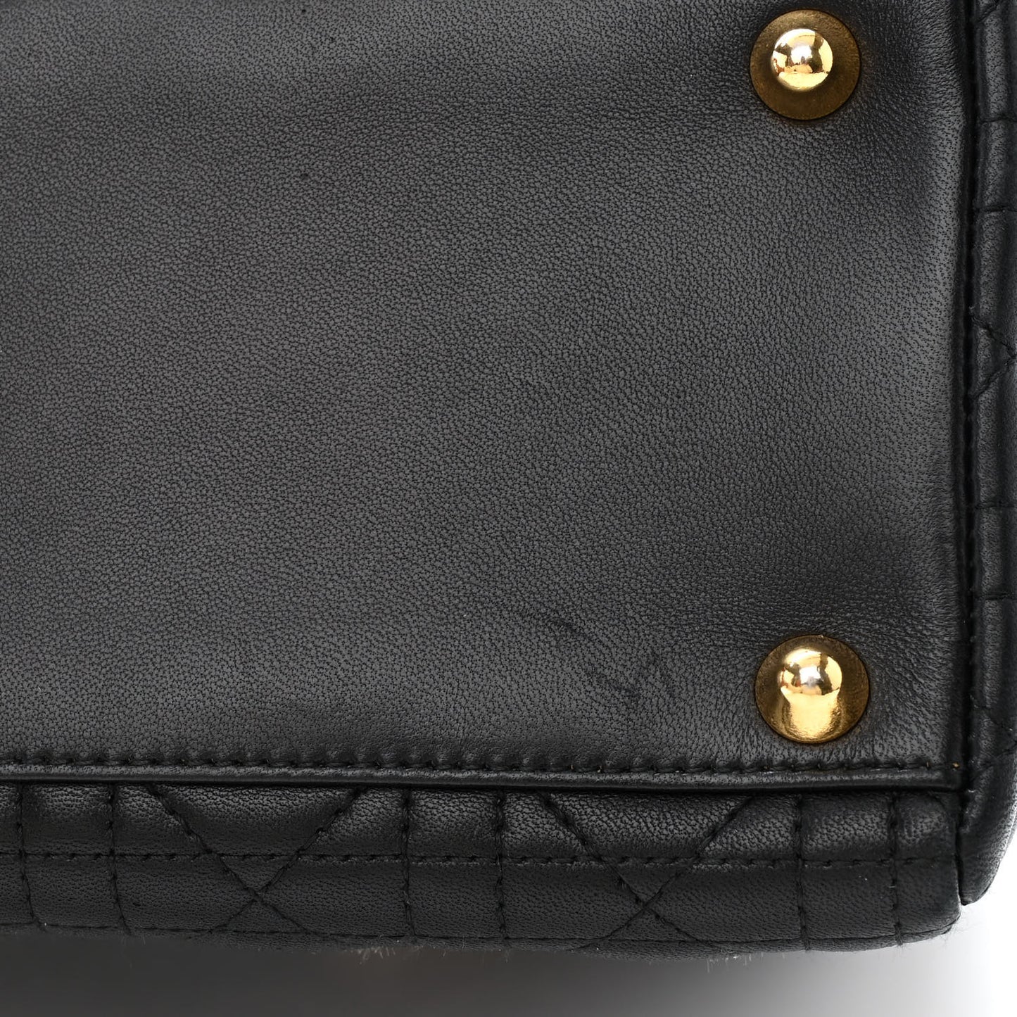 Lambskin Cannage Large Lady Dior Black