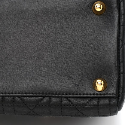 Christian Dior Lambskin Cannage Large Lady Dior Black 11 of 11