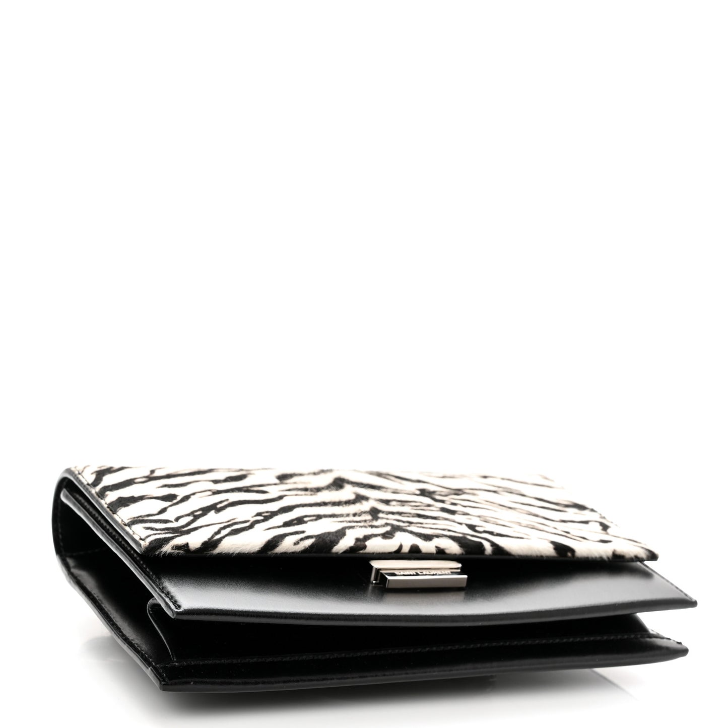 Calfskin Pony Hair Small Babylone Black White