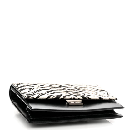 Saint Laurent Calfskin Pony Hair Small Babylone Black White 5 of 12