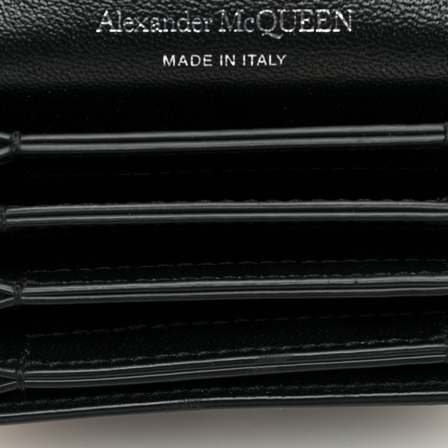 Alexander McQueen Smooth Calfskin Micro The Four Ring Knuckle Chain Shoulder Bag Black 5 of 10