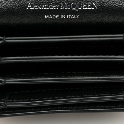 Alexander McQueen Smooth Calfskin Micro The Four Ring Knuckle Chain Shoulder Bag Black 5 of 10
