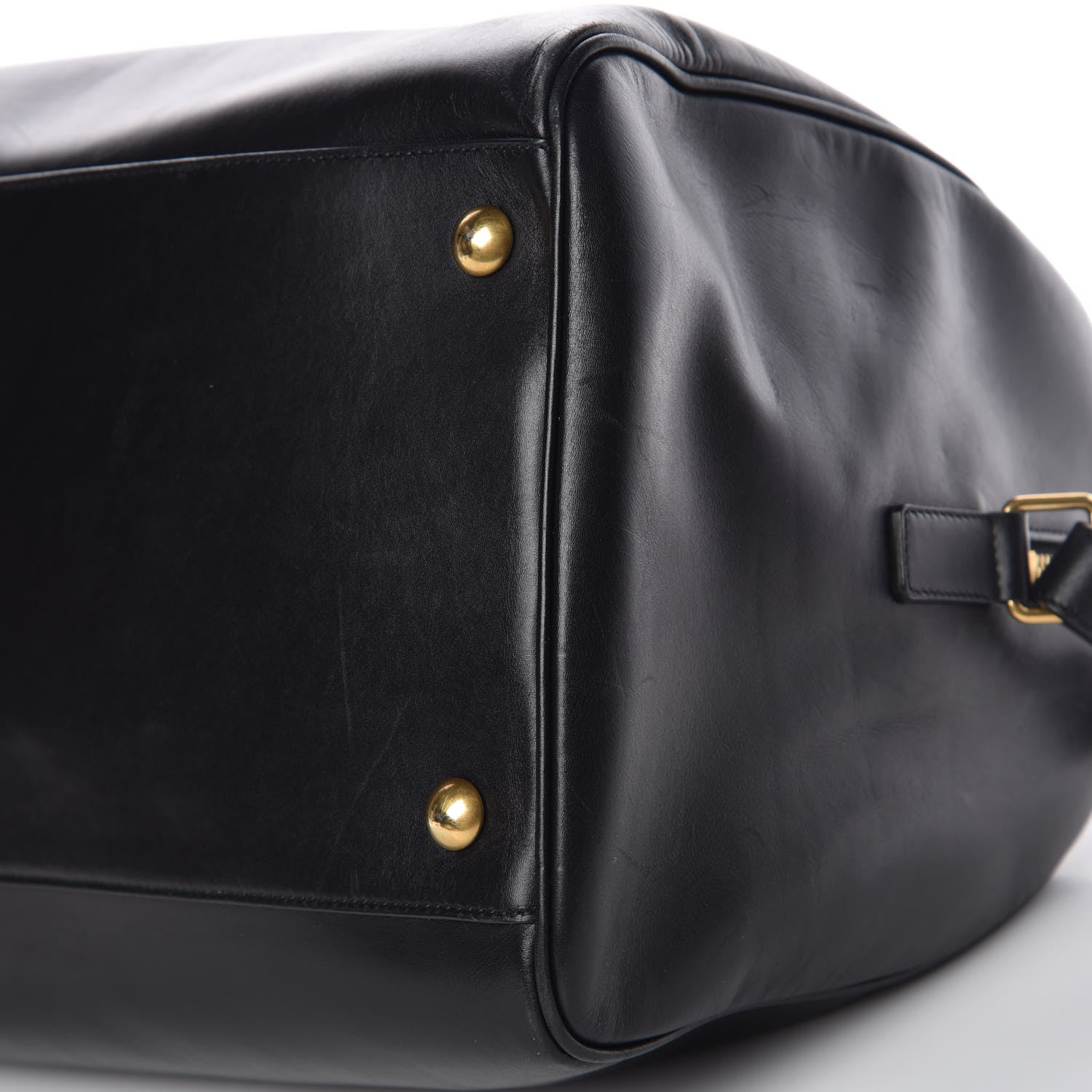 Saint Laurent Calfskin Classic Duffle 12 Black 14 of 15
