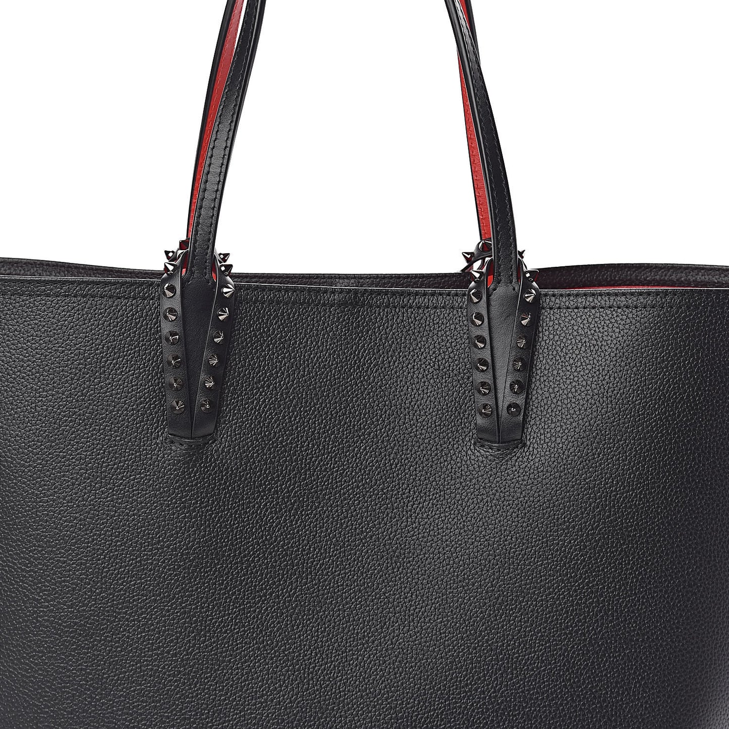 Calfskin Spikes East West Cabata Tote Black