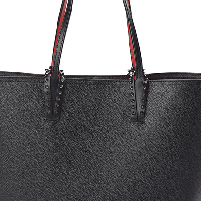 Christian Louboutin Calfskin Spikes East West Cabata Tote Black 10 of 10