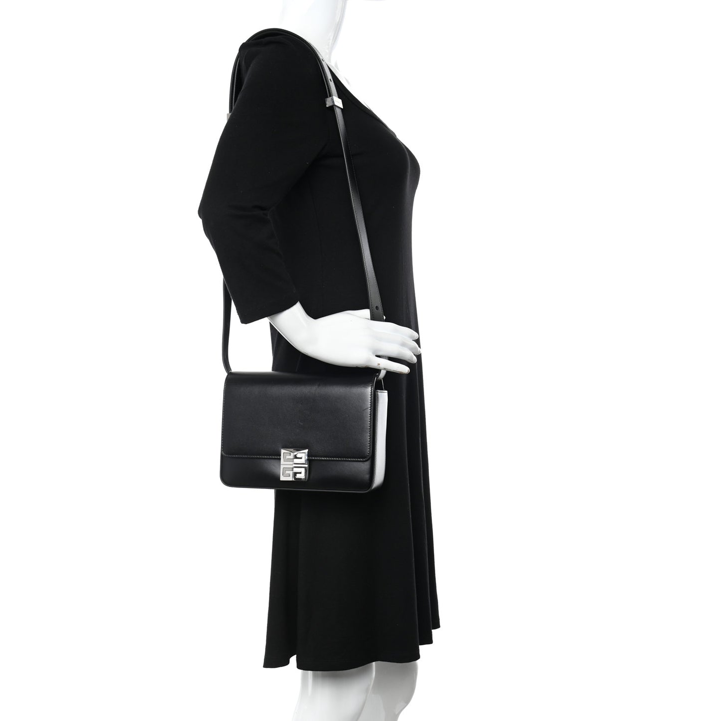 Box Calfskin Medium 4G Shoulder Bag Black