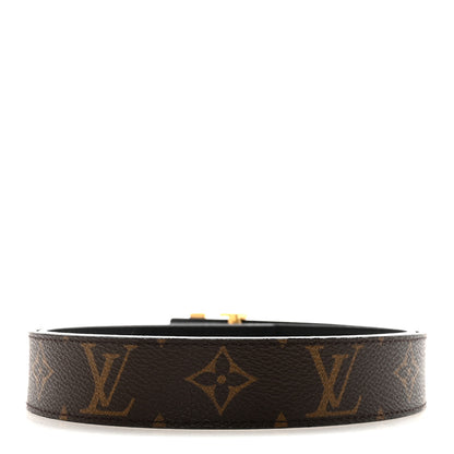 Louis Vuitton Calfskin Monogram 30mm LV Initiales Reversible Belt 90 36 Black 2 of 6