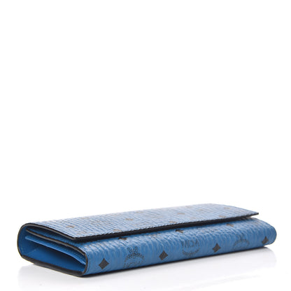 MCM Visetos Continental Flap Wallet Munich Blue 4 of 8