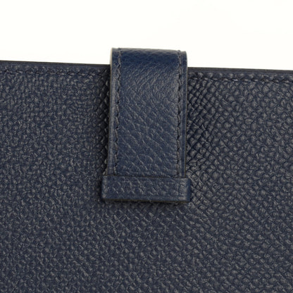 Hermes Epsom Bearn Card Holder Wallet Bleu Saphir 10 of 10