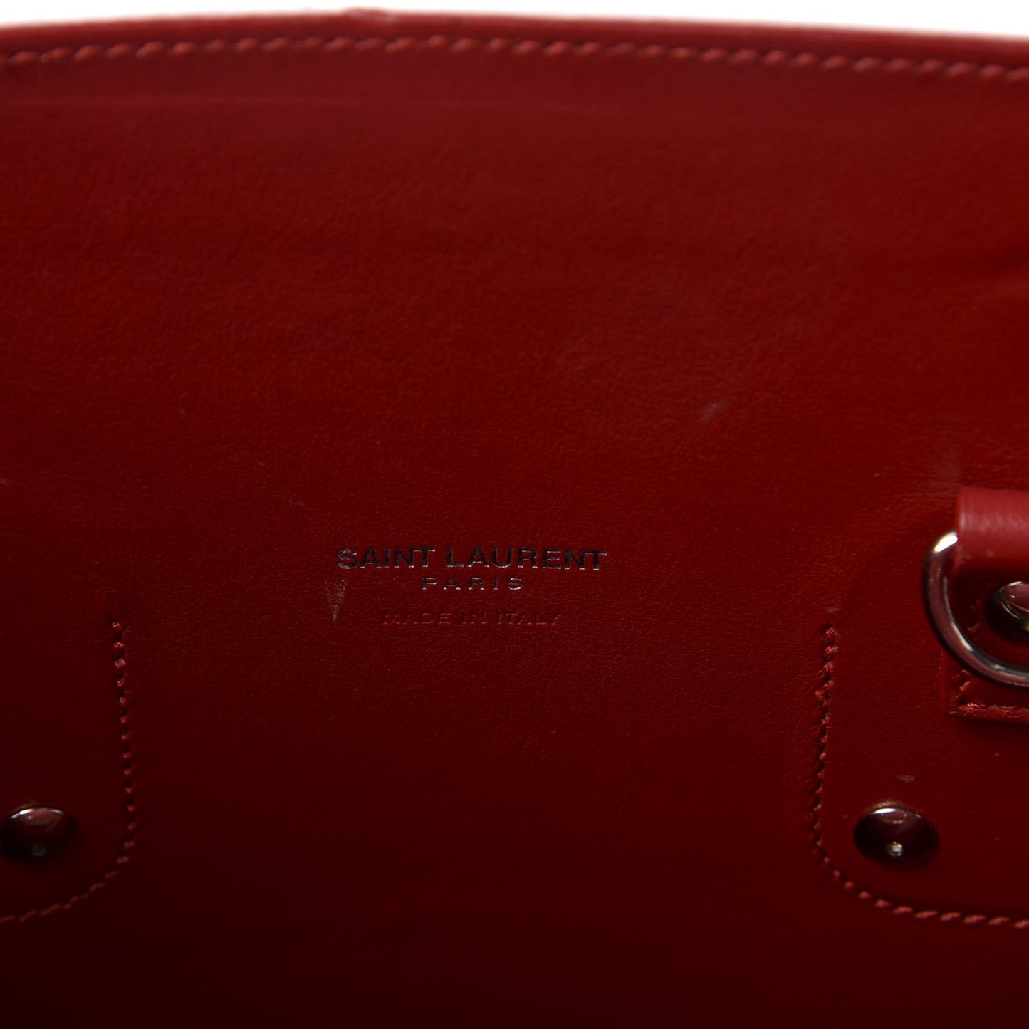 Calfskin Crocodile Embossed Small Sac De Jour Eros Red