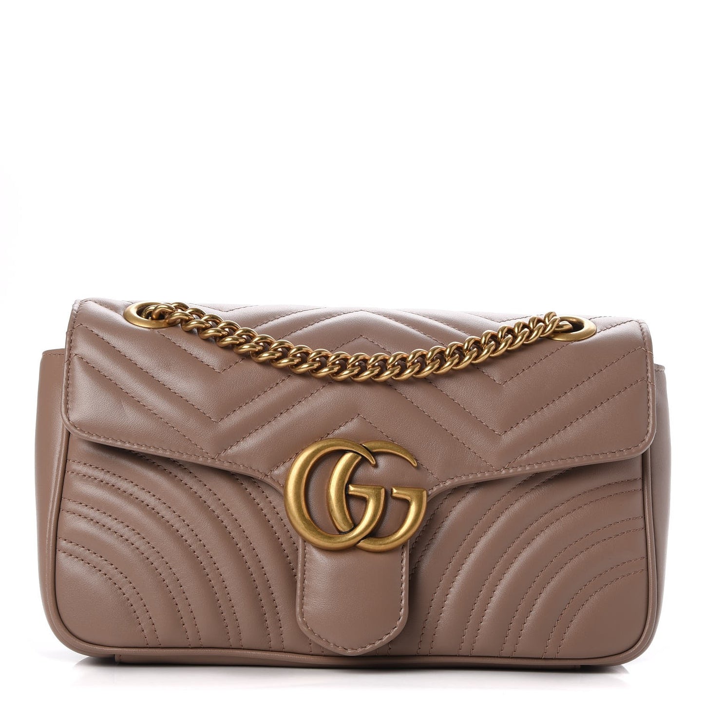 Calfskin Matelasse Small GG Marmont Shoulder Bag Porcelain Rose