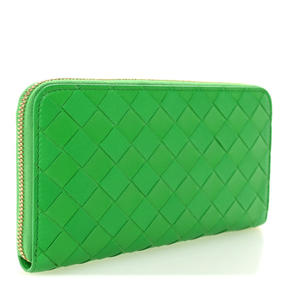 Bottega Veneta Nappa Intrecciato Zip Around Wallet Parakeet 3 of 7