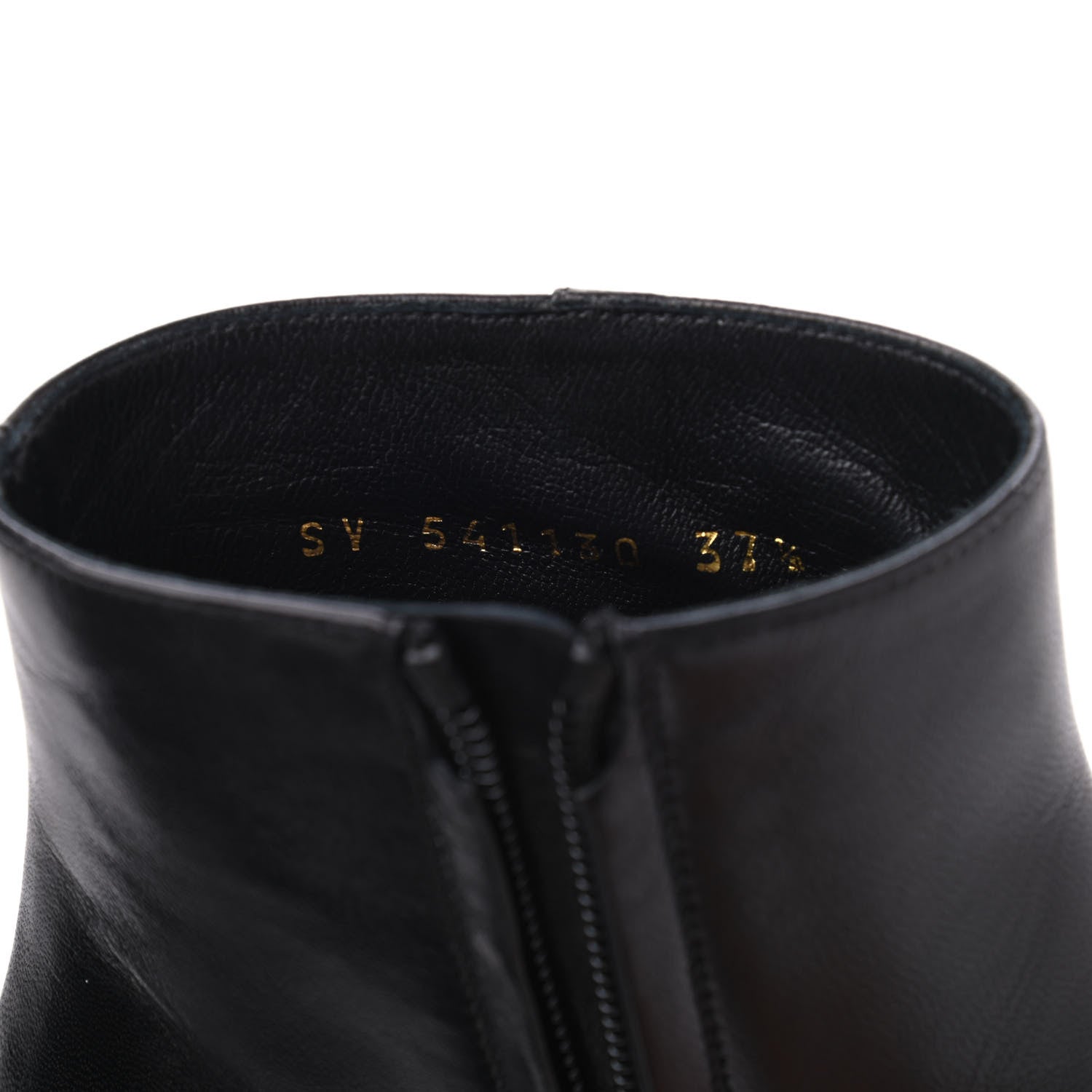 Saint Laurent Nappa Loulou Ankle Zip Boot 37.5 Black 8 of 9