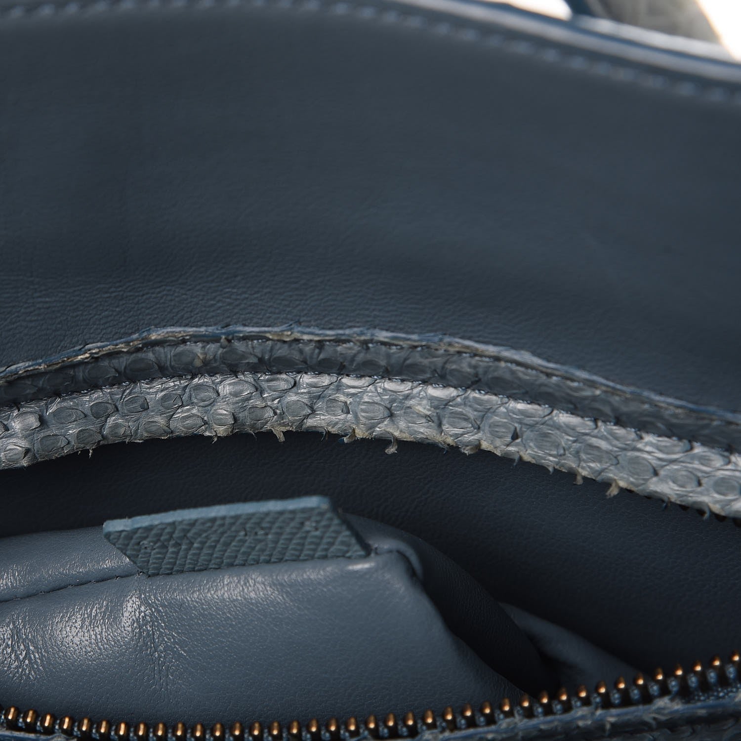 Celine Python Medium Phantom Luggage Blue 9 of 14