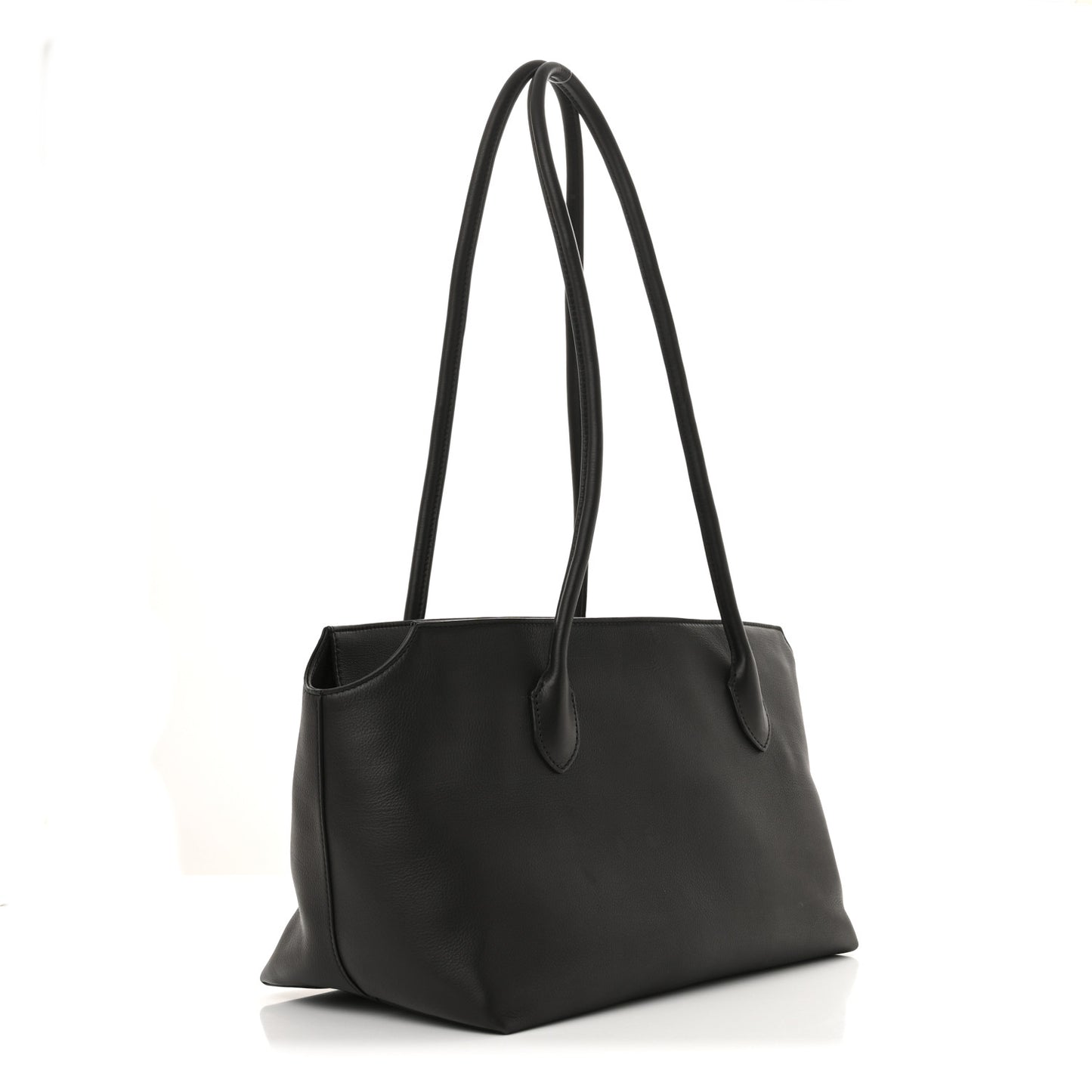Grained Calfskin Terrasse Bag Dark Brown