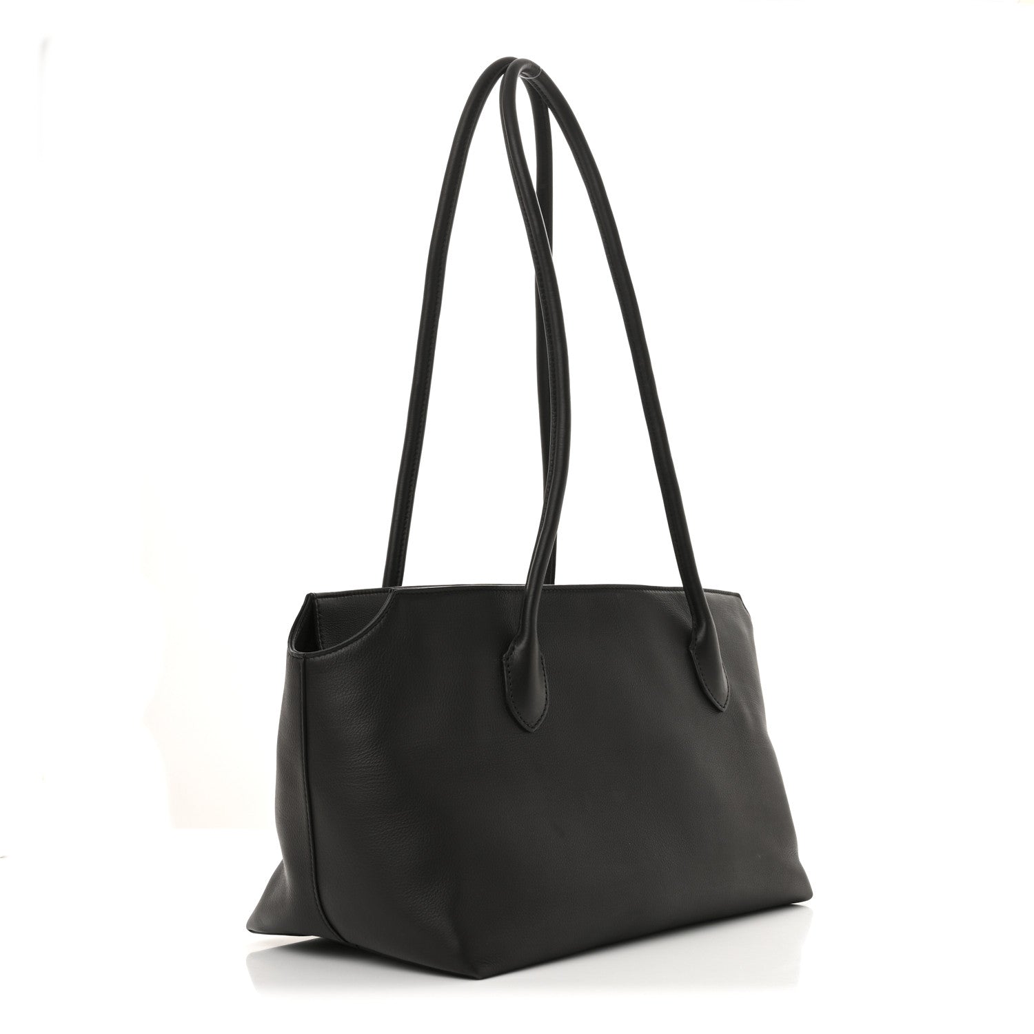The Row Grained Calfskin Terrasse Bag Dark Brown 3 of 9