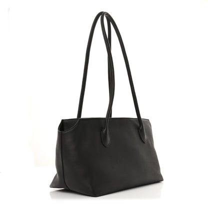 The Row Grained Calfskin Terrasse Bag Dark Brown 3 of 9