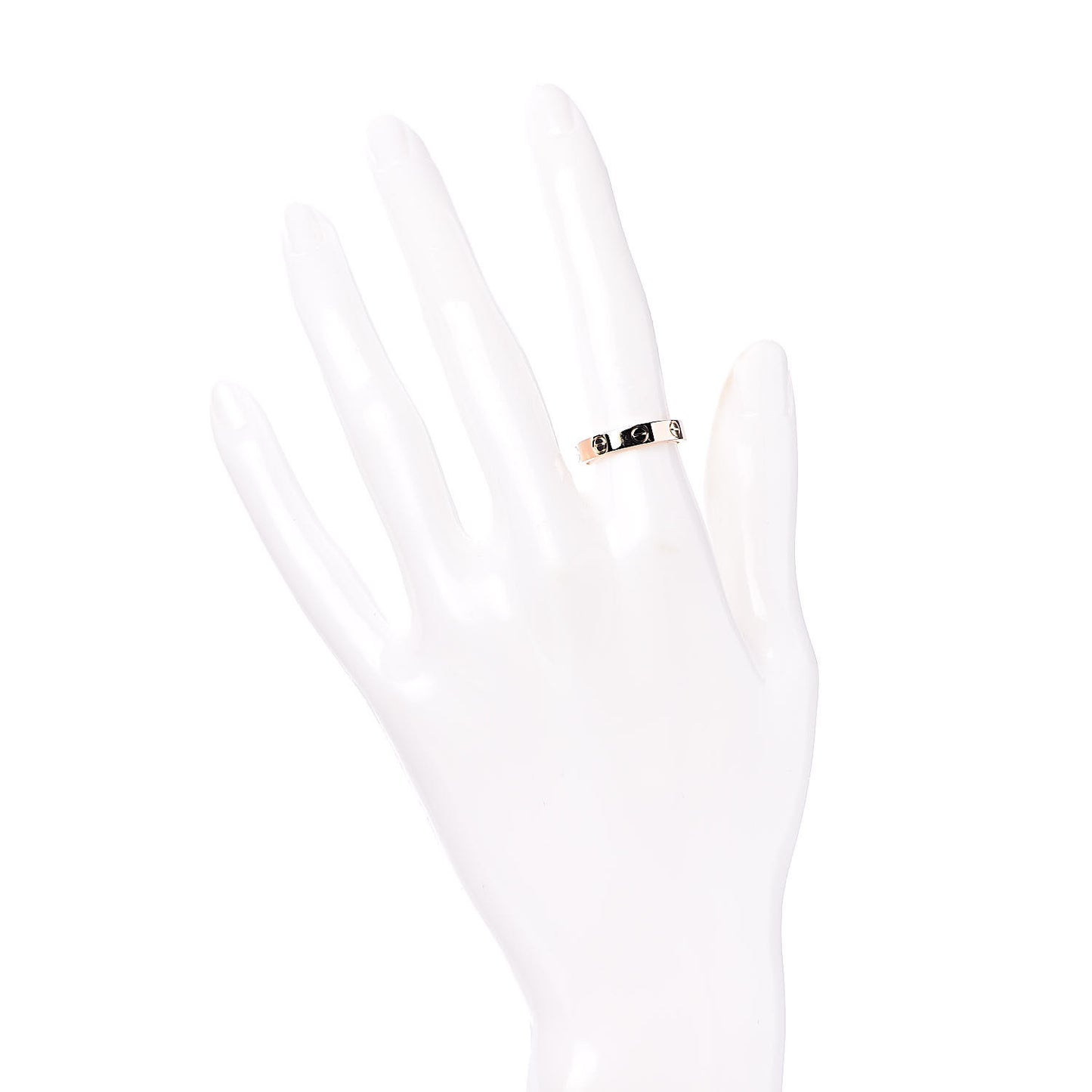18K Pink Gold 3.5mm LOVE Wedding Band Ring 51 5.75