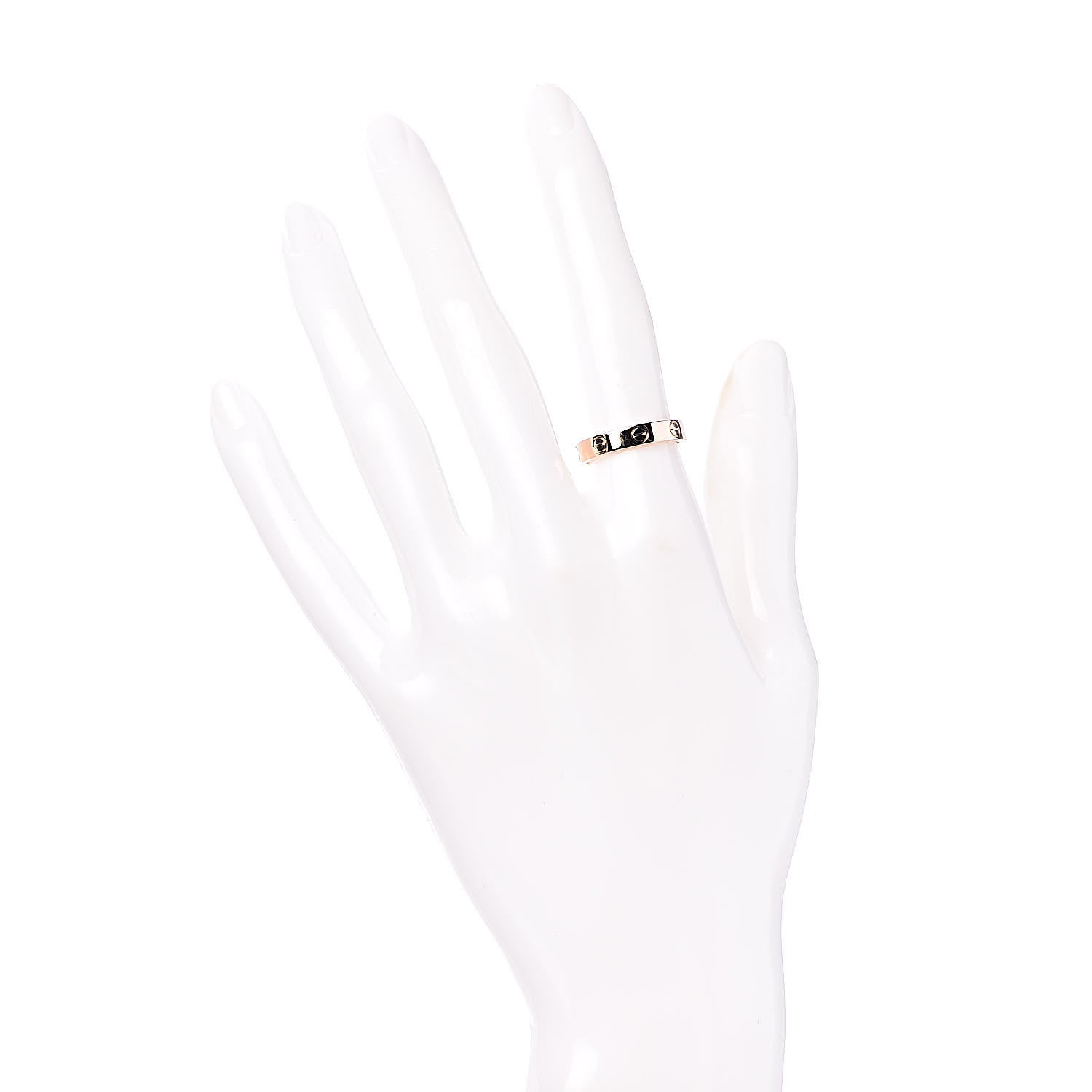 Cartier 18K Pink Gold 3.5mm LOVE Wedding Band Ring 51 5.75 2 of 5