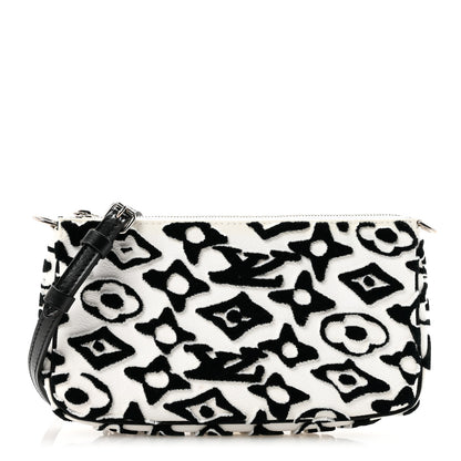 Louis Vuitton X UF Tufted Monogram Pochette Accessories White Black 1 of 10