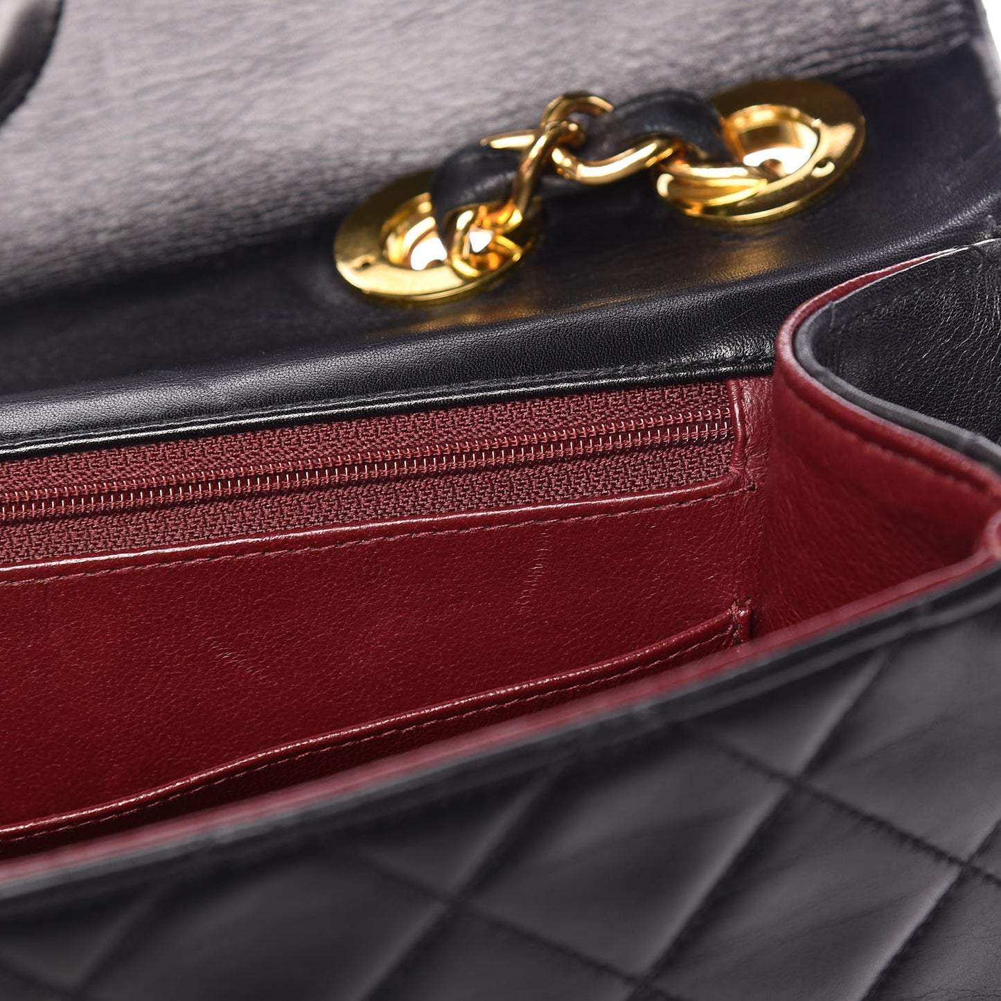 Lambskin Quilted XL Jumbo Single Flap Black