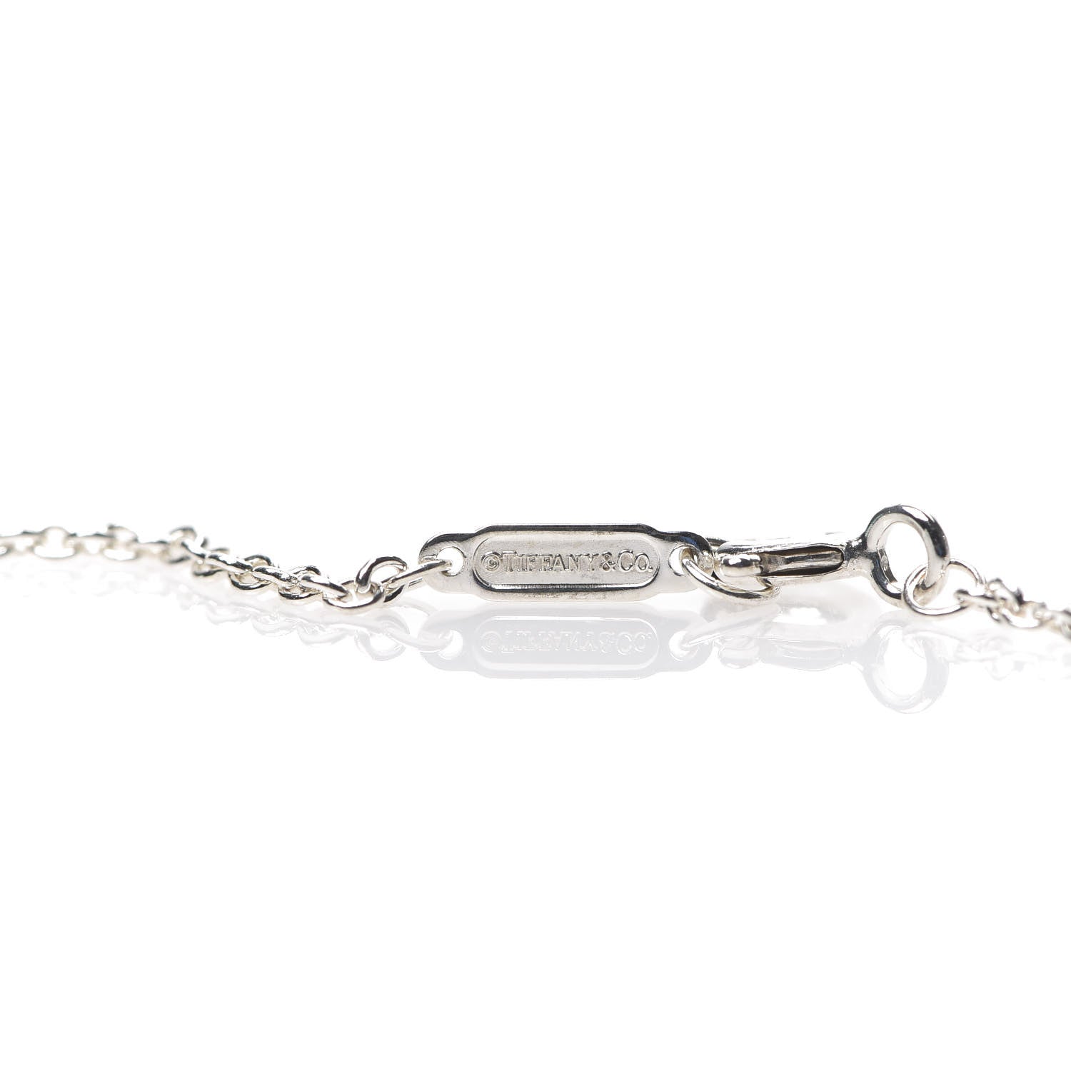 Tiffany Sterling Silver Enamel Gift Box Charm Necklace Blue 6 of 7